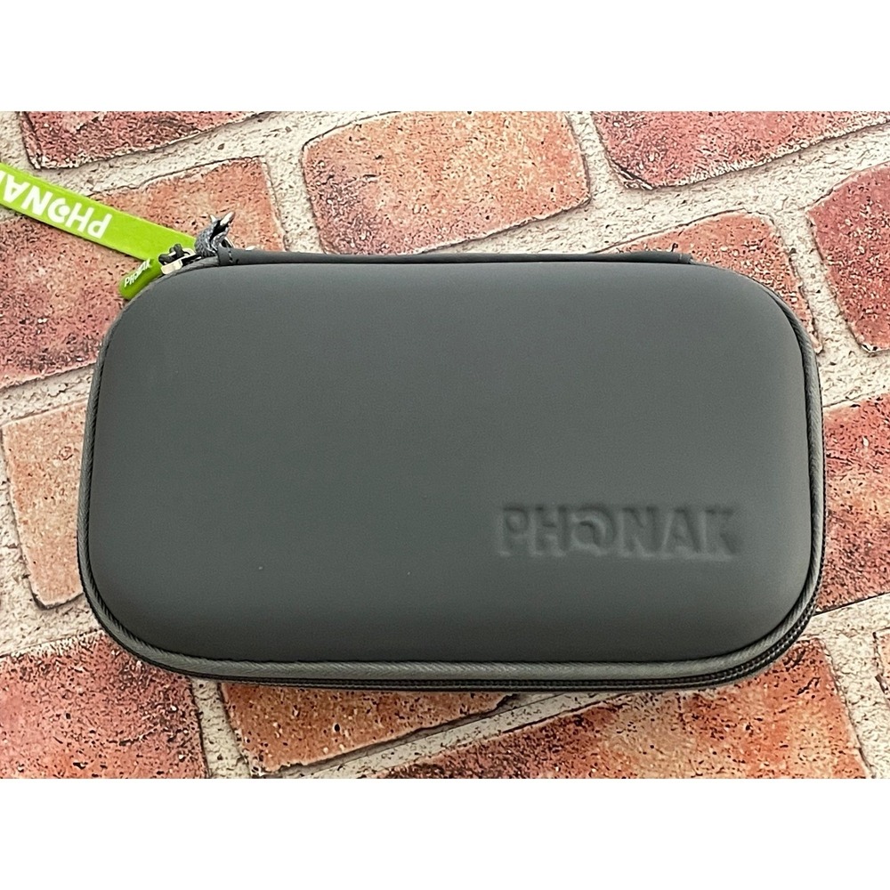 Phonak Hearing Aid Charger‎ Case with Black Zippered Travel Case